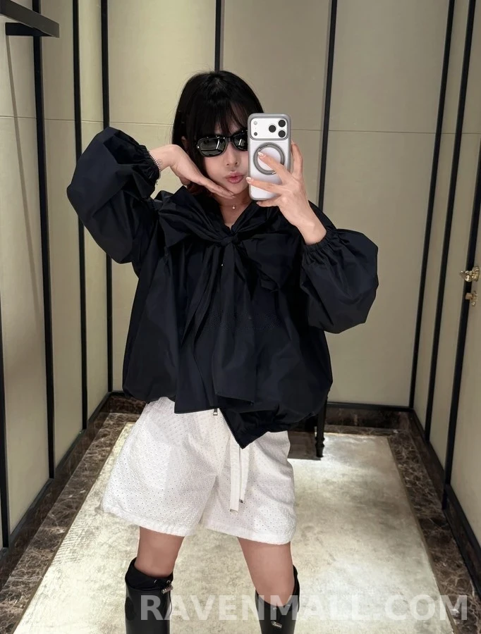 몽클레어 몽클레어 입체 리본 후드 자켓 상세 이미지