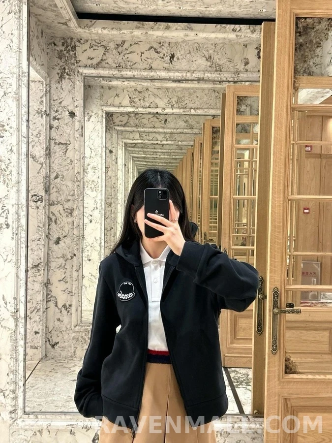 몽클레어 몽클레어 자수 로고 집업 후드 상세 이미지