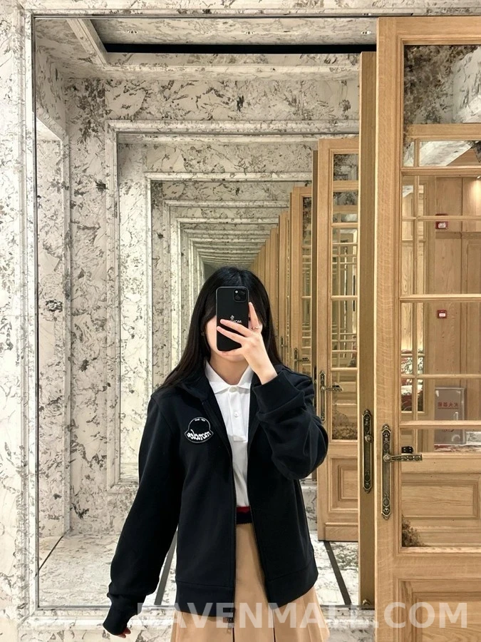 몽클레어 몽클레어 자수 로고 집업 후드 상세 이미지