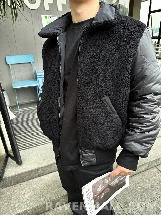 몽클레어 몽클레어 테디 퍼 칼라 양면 항공 패딩 상세 이미지