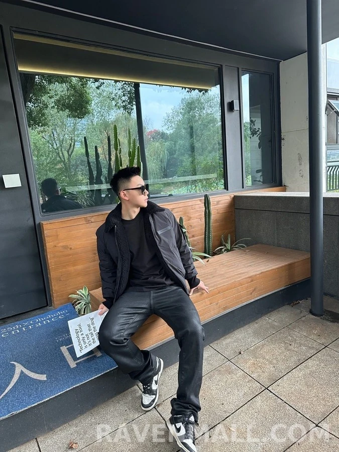 몽클레어 몽클레어 테디 퍼 칼라 양면 항공 패딩 상세 이미지