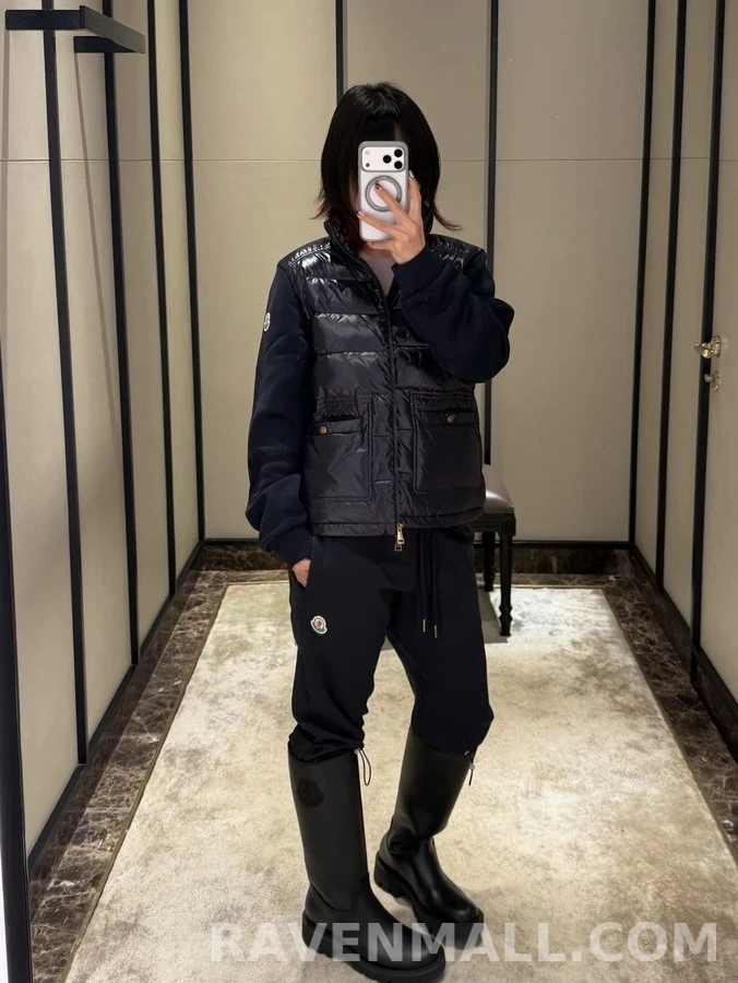 몽클레어 몽클레어 패딩 니트 집업 자켓 상세 이미지