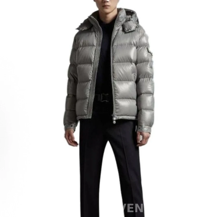 몽클레어 몽클레어 후드 숏 광택 다운 재킷 상세 이미지