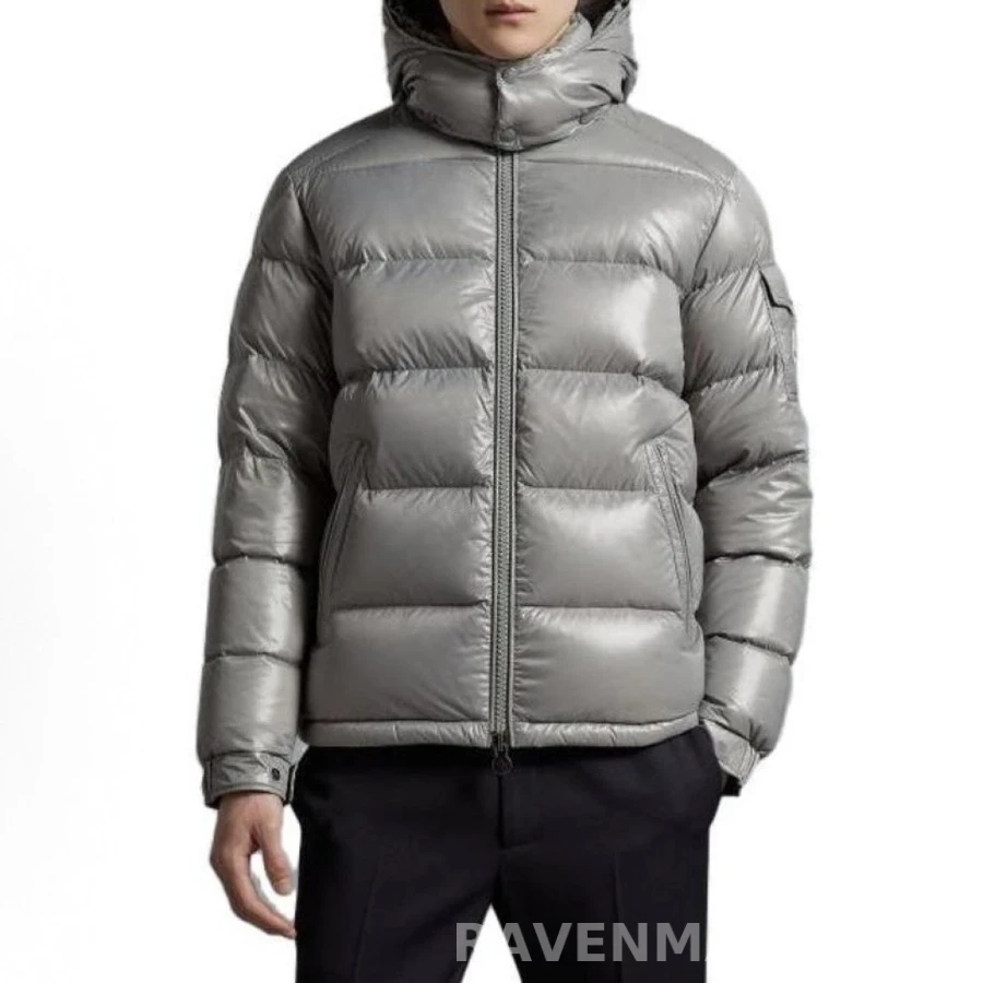 몽클레어 몽클레어 후드 숏 광택 다운 재킷 상세 이미지