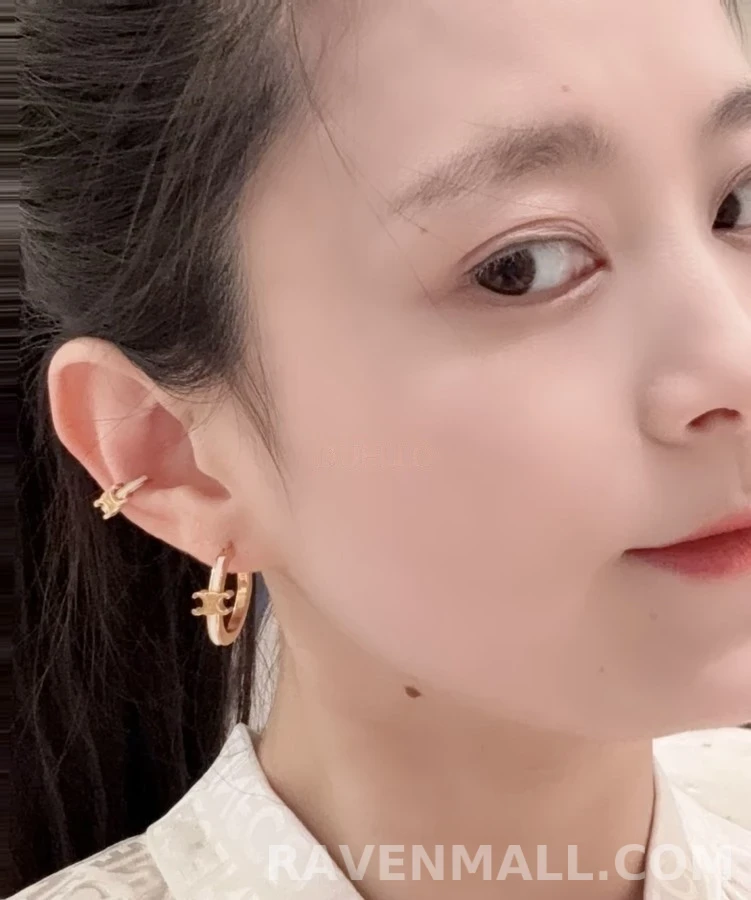 셀린느 셀린느 트리오페 에나멜 귀걸이 상세 이미지