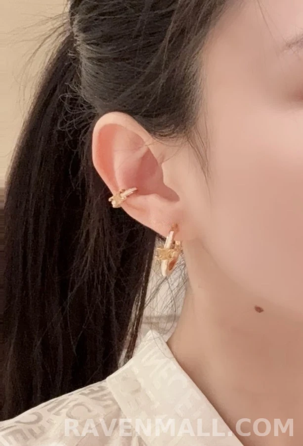 셀린느 셀린느 트리오페 에나멜 귀걸이 상세 이미지