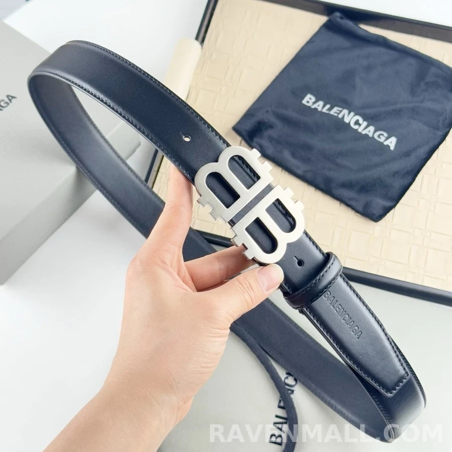 발렌시아가 발렌시아가 빈티지 더블 B 로고 벨트 상세 이미지