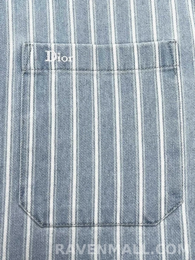 디올 디올 스트라이프 오버셔츠 상세 이미지