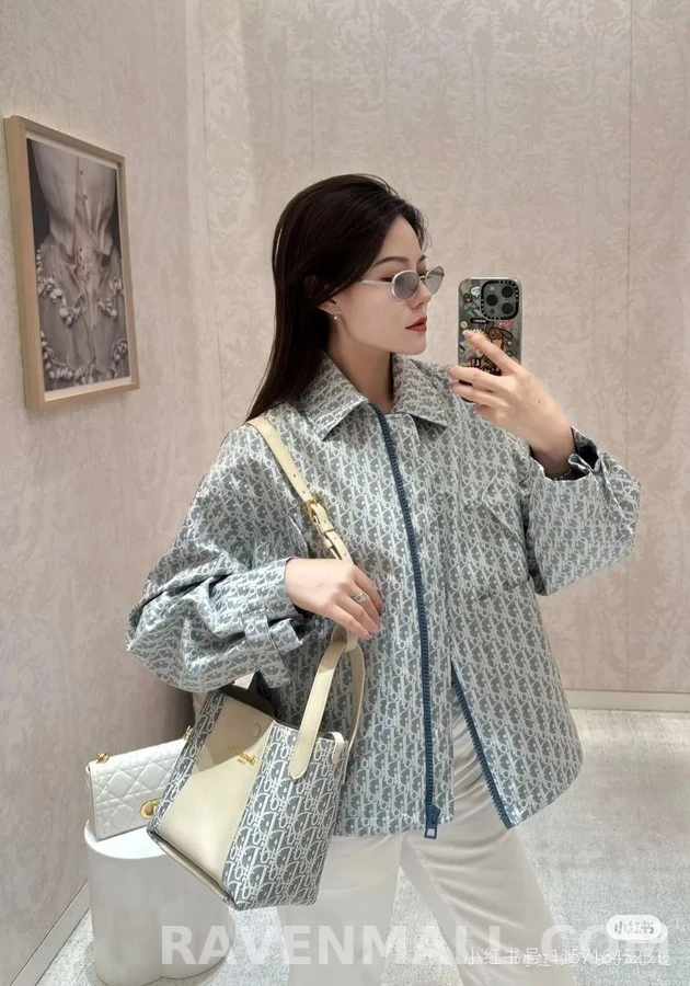 디올 디올 오블리크 패턴 재킷 상세 이미지