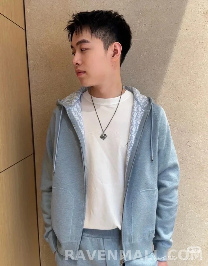 디올 디올 오블리크 패턴 후드 맨투맨 상세 이미지