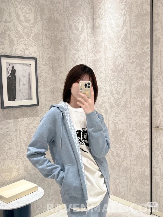 디올 디올 오블리크 패턴 후드 맨투맨 상세 이미지
