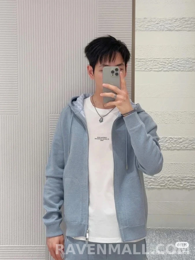 디올 디올 오블리크 패턴 후드 맨투맨 상세 이미지