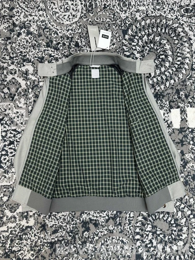 디올 디올 울 스탠드넥 자켓 상세 이미지