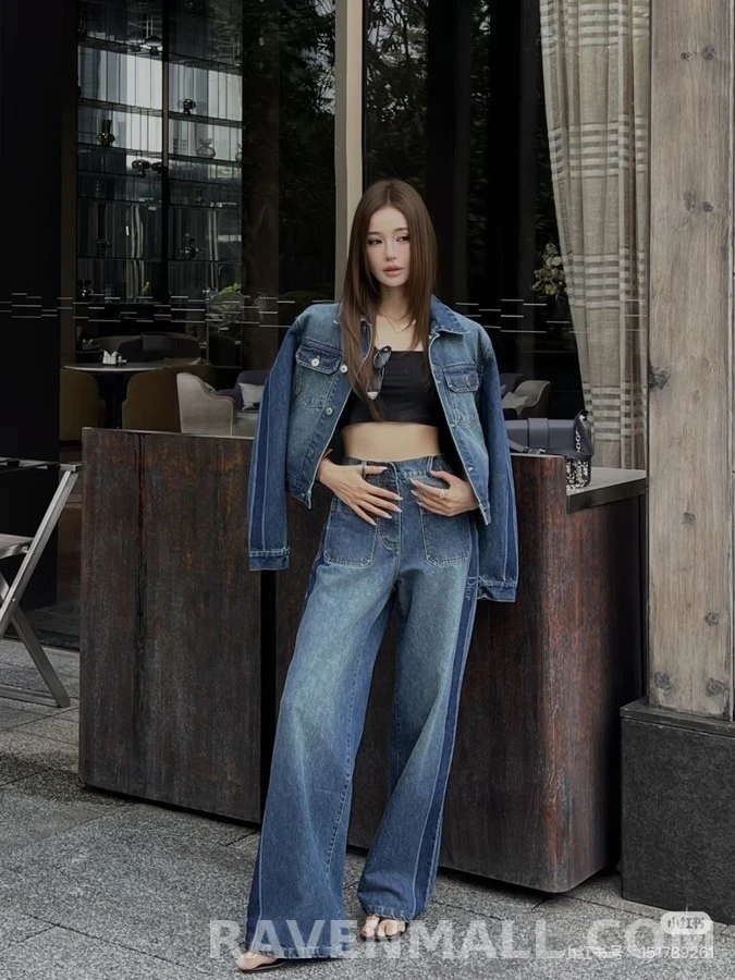 디올 디올 컬러블록 레터링 데님 자켓 상세 이미지