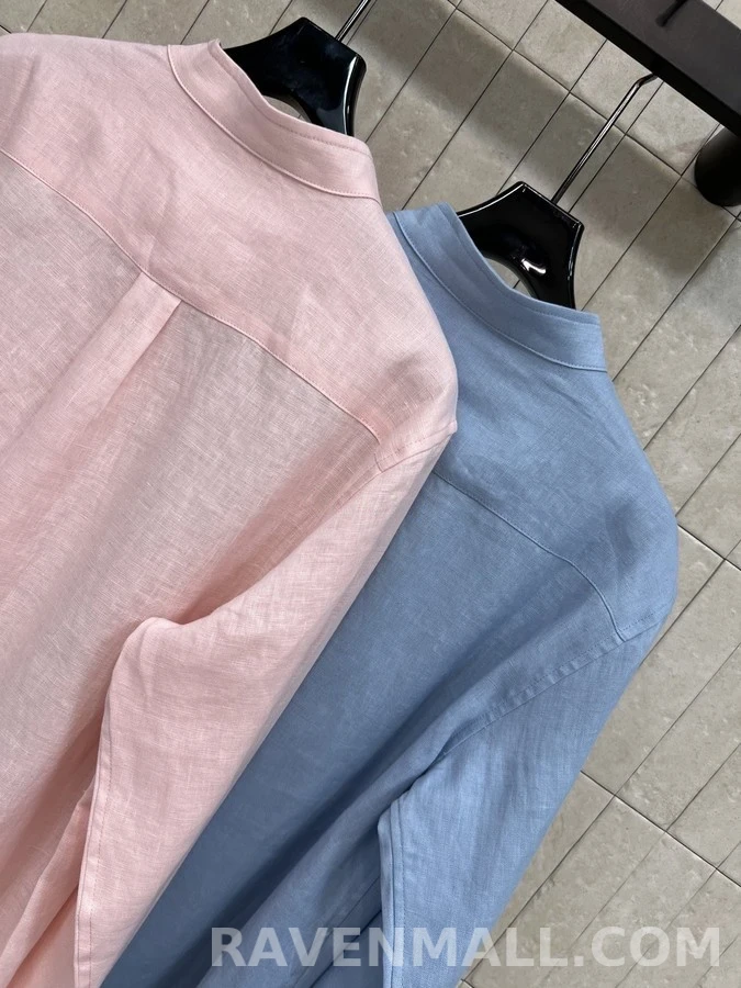 로로피아나 로로피아나 밴드카라 셔츠 상세 이미지