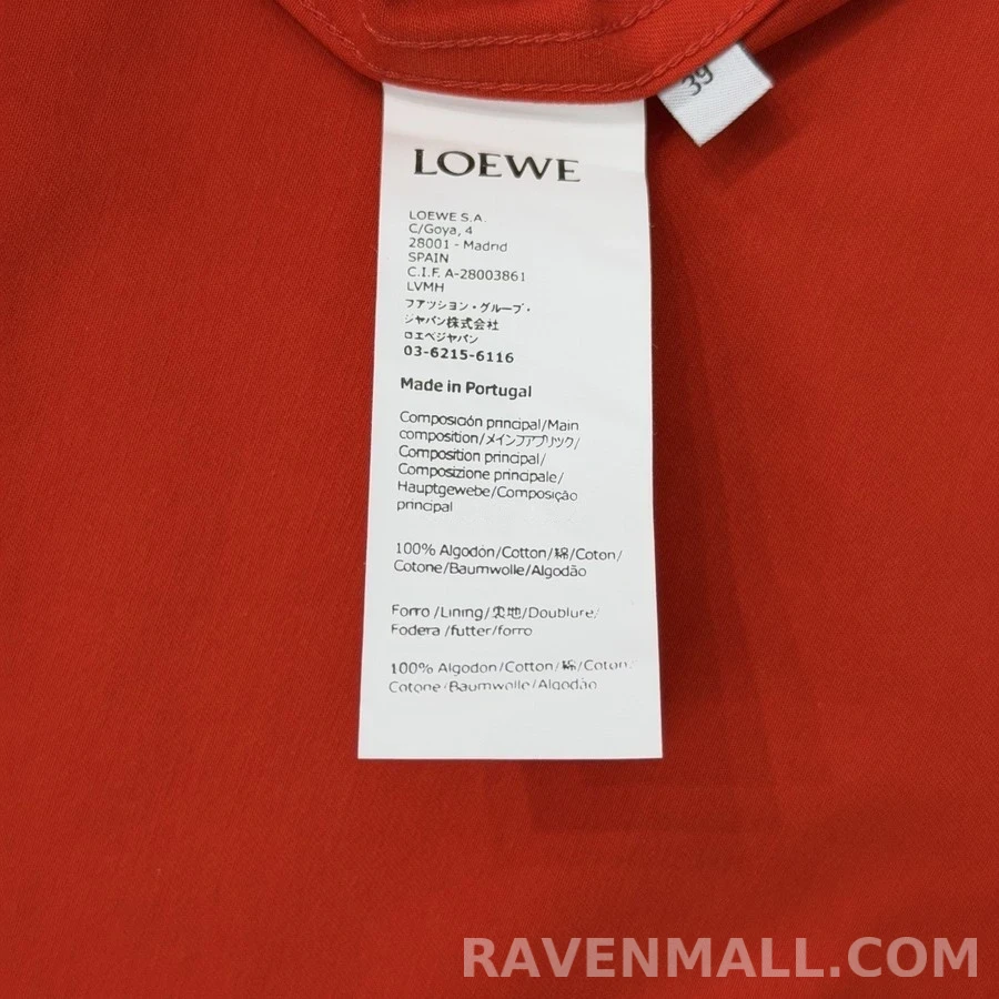 로에베 로에베 아나그램 자수 코튼 트윌 셔츠 상세 이미지