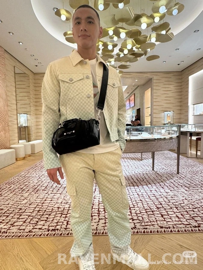 루이비통 루이비통 그라데이션 깅엄 데님 팬츠 상세 이미지