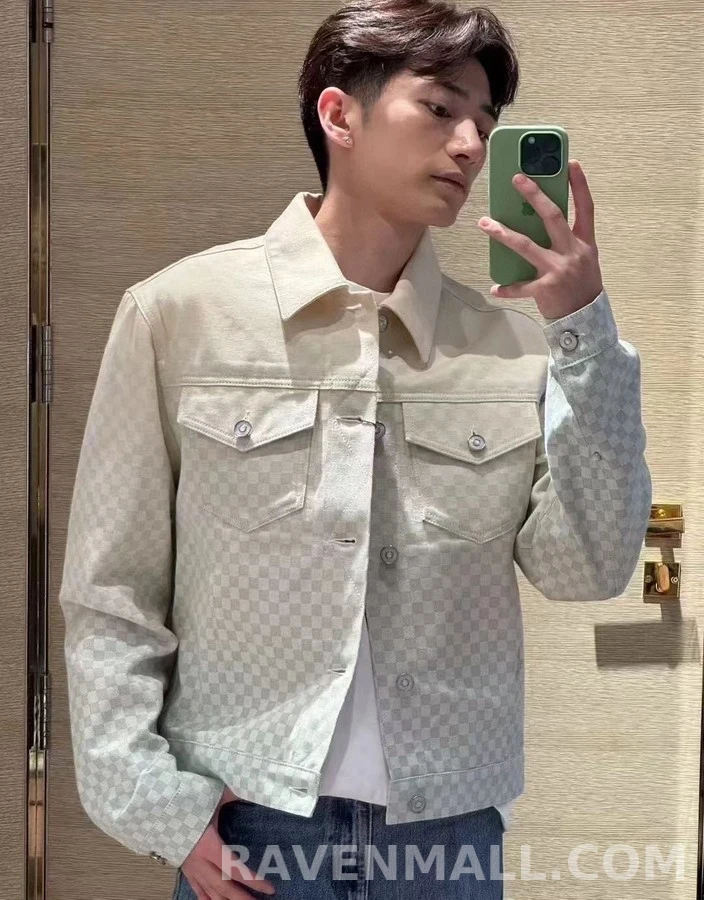 루이비통 루이비통 다미에 그라데이션 자카드 데님 자켓 상세 이미지