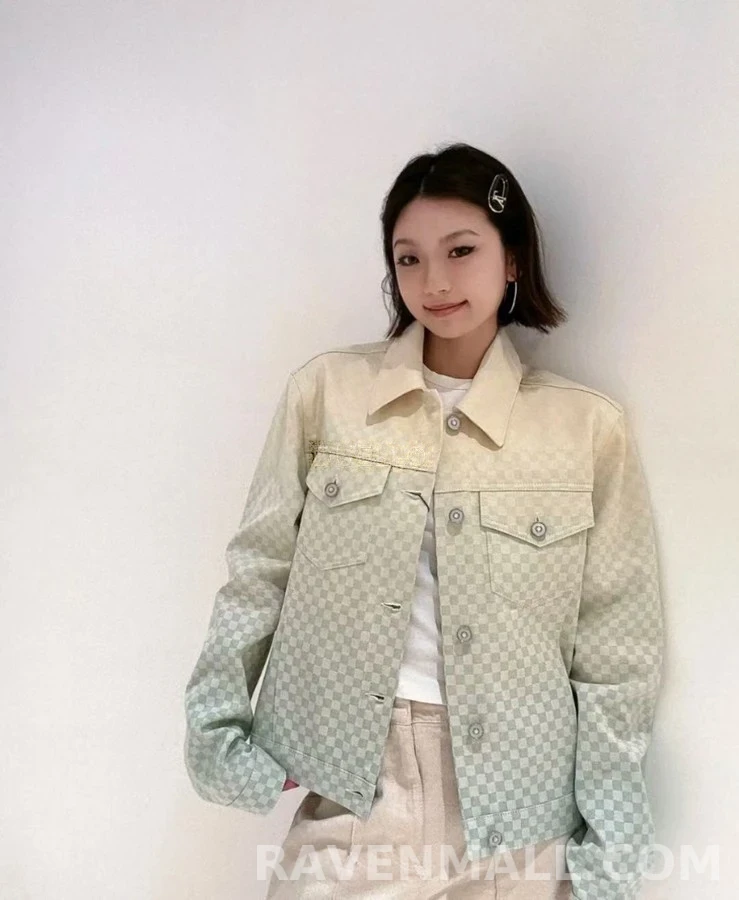루이비통 루이비통 다미에 그라데이션 자카드 데님 자켓 상세 이미지
