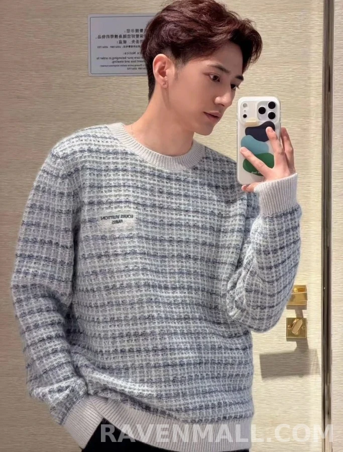 루이비통 루이비통 로고 와플 니트 상세 이미지