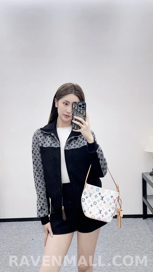 루이비통 루이비통 모노그램 배색 울 자켓 상세 이미지
