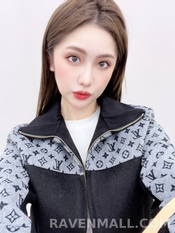 루이비통 루이비통 모노그램 배색 울 자켓 상세 이미지