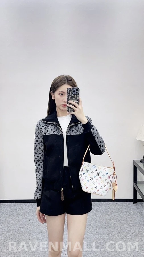 루이비통 루이비통 모노그램 배색 울 자켓 상세 이미지