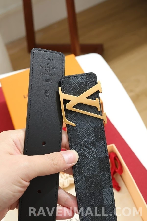 루이비통 루이비통 다미에 그래피트 버클 벨트 상세 이미지