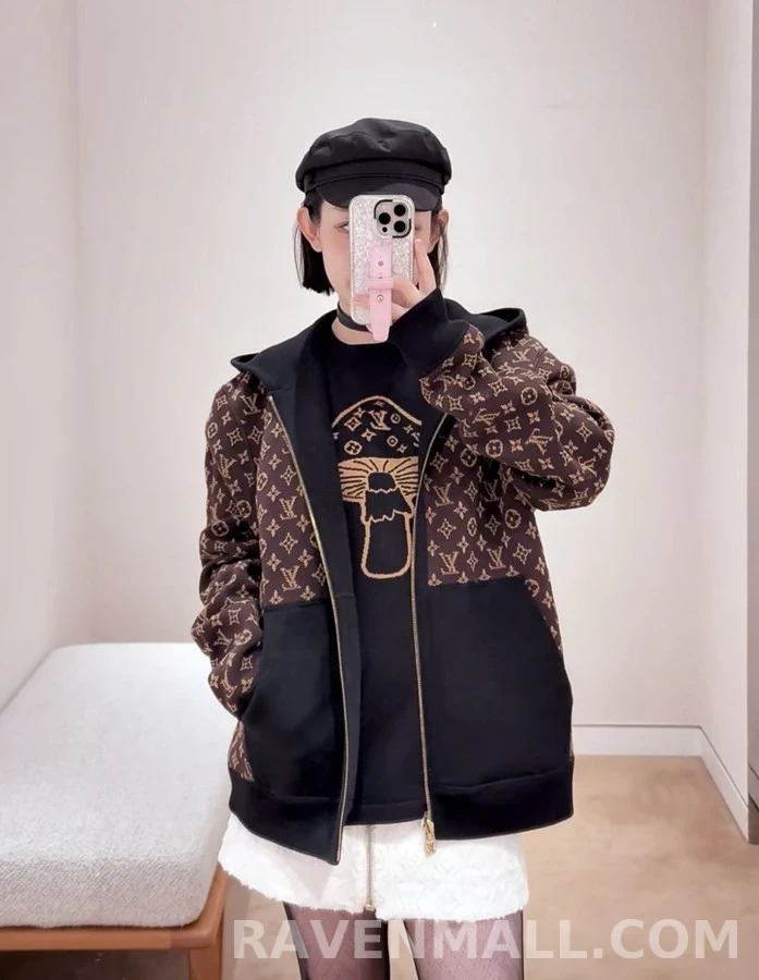 루이비통 루이비통 모노그램 연결 후드 집업 상세 이미지