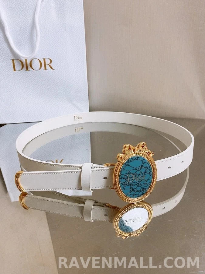 디올 디올 메달리온 터콰이즈 벨트 상세 이미지