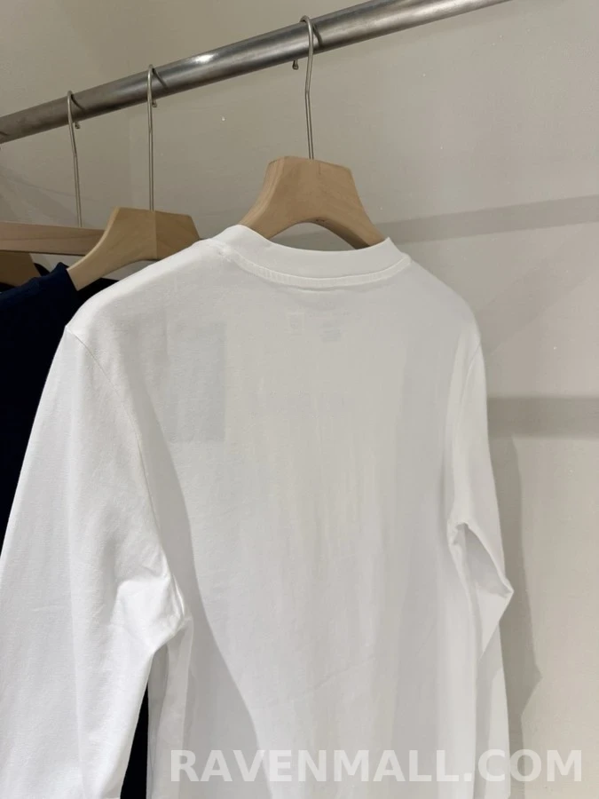 폴로 랄프 로렌 폴로 랄프 로렌 로고 자수 헨리넥 긴팔 티셔츠 상세 이미지