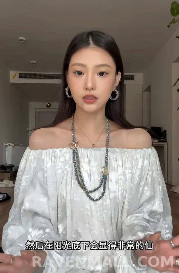 샤넬 샤넬 데님 체인 더블C 귀걸이 상세 이미지