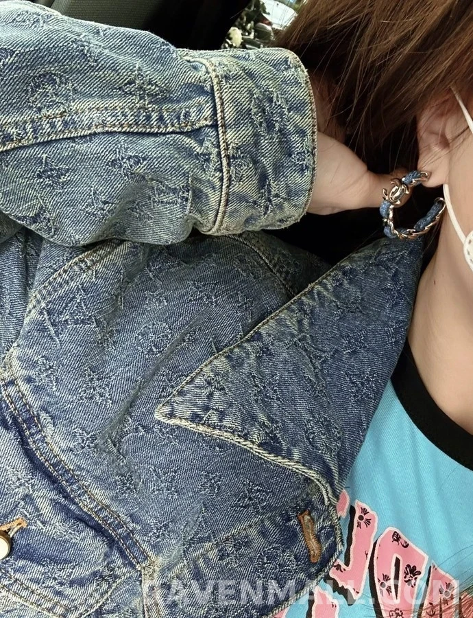 샤넬 샤넬 데님 체인 더블C 귀걸이 상세 이미지