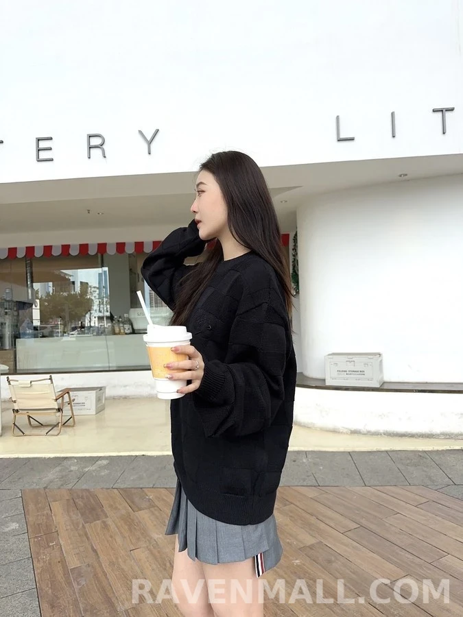 루이비통 루이비통 다미에 라운드넥 니트 상세 이미지