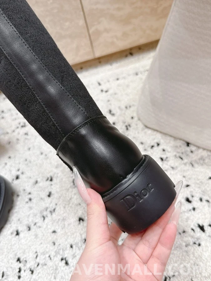 디올 디올 레이스 디테일 하이탑 부츠 상세 이미지