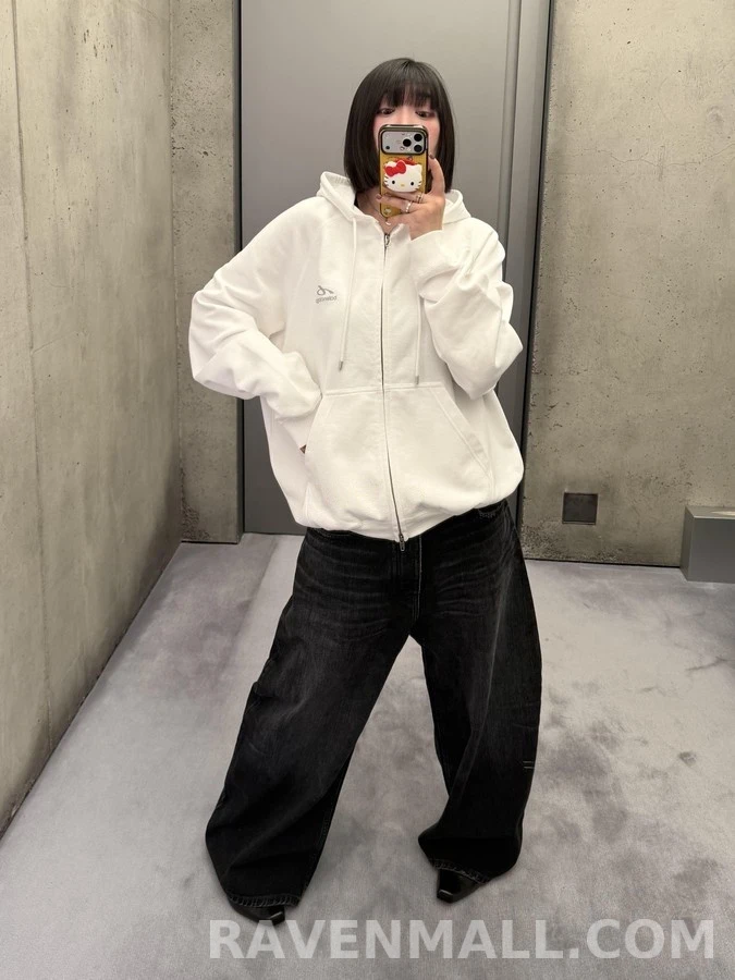 발렌시아가 발렌시아가 Bodies 로고 프린트 후드 집업 상세 이미지