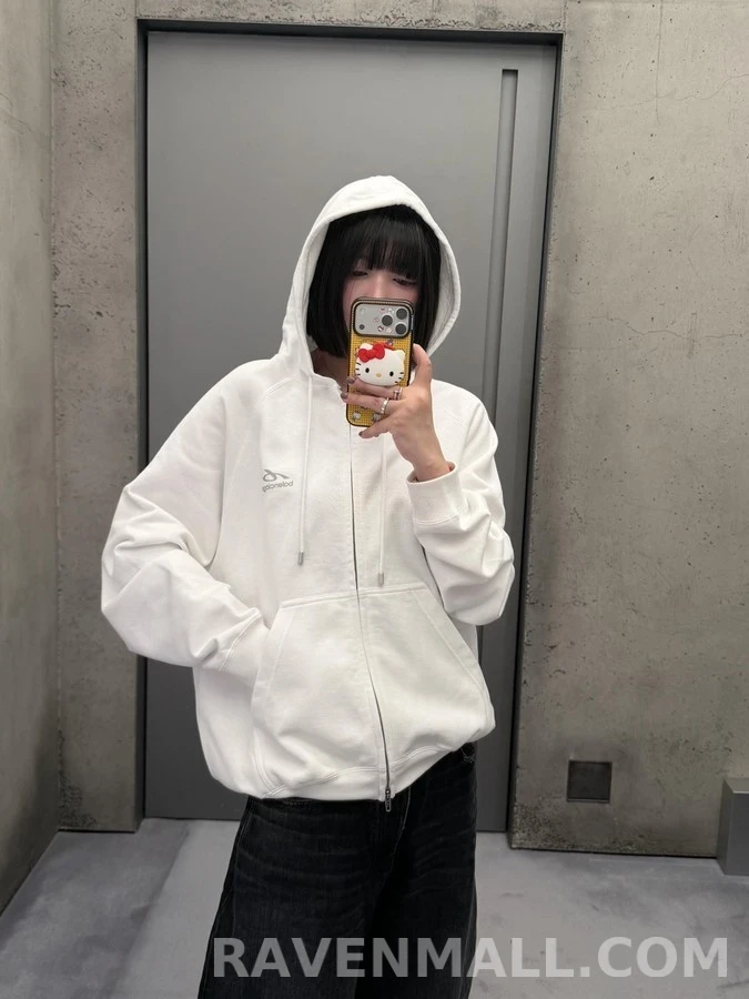 발렌시아가 발렌시아가 Bodies 로고 프린트 후드 집업 상세 이미지