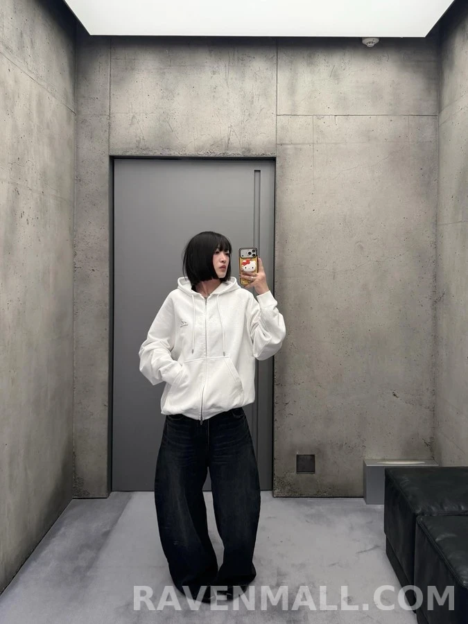 발렌시아가 발렌시아가 Bodies 로고 프린트 후드 집업 상세 이미지