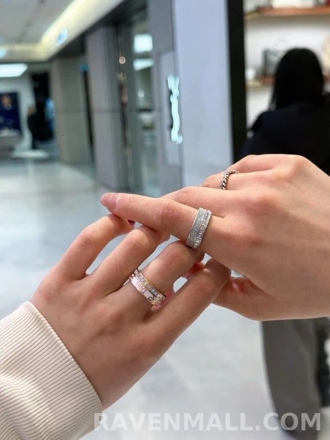 디올 디올 레터링 큐빅 보우 반지 상세 이미지