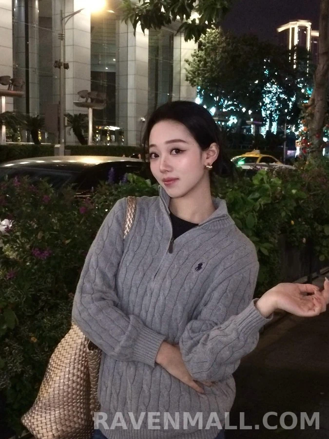 폴로 랄프 로렌 폴로 랄프 로렌 꽈배기 쿼터집 니트 상세 이미지