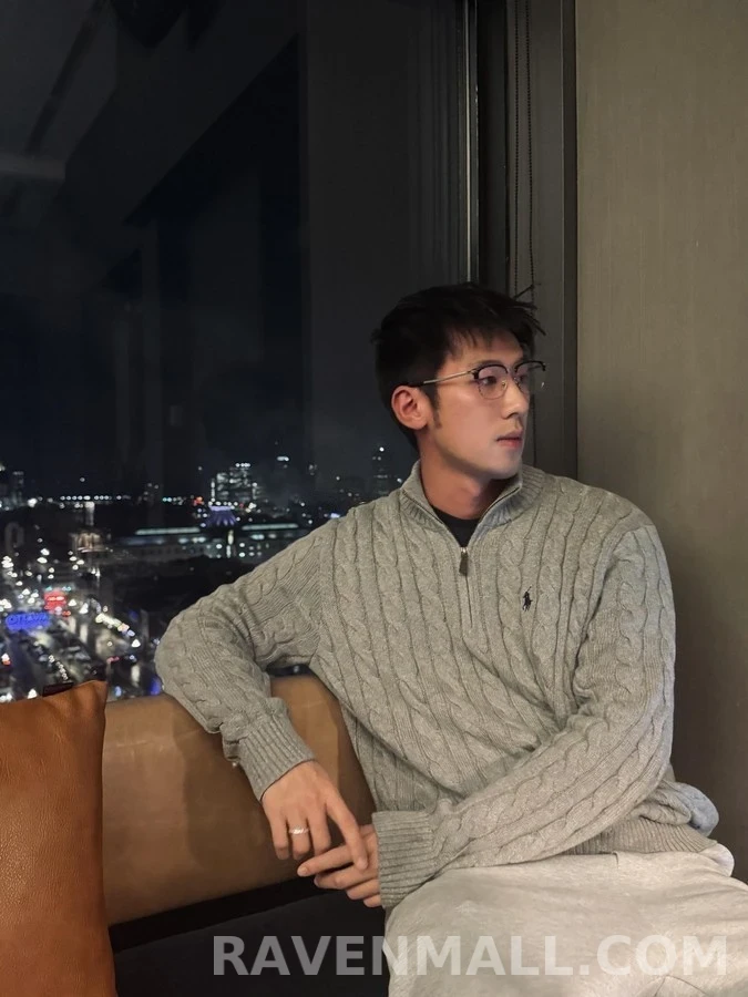 폴로 랄프 로렌 폴로 랄프 로렌 꽈배기 쿼터집 니트 상세 이미지