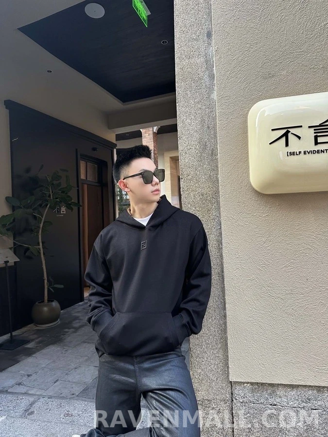 펜디 펜디 로고 자수 후드 상세 이미지