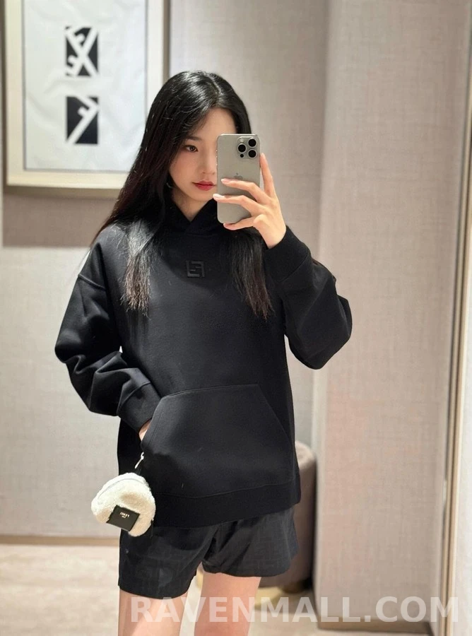 펜디 펜디 로고 자수 후드 상세 이미지
