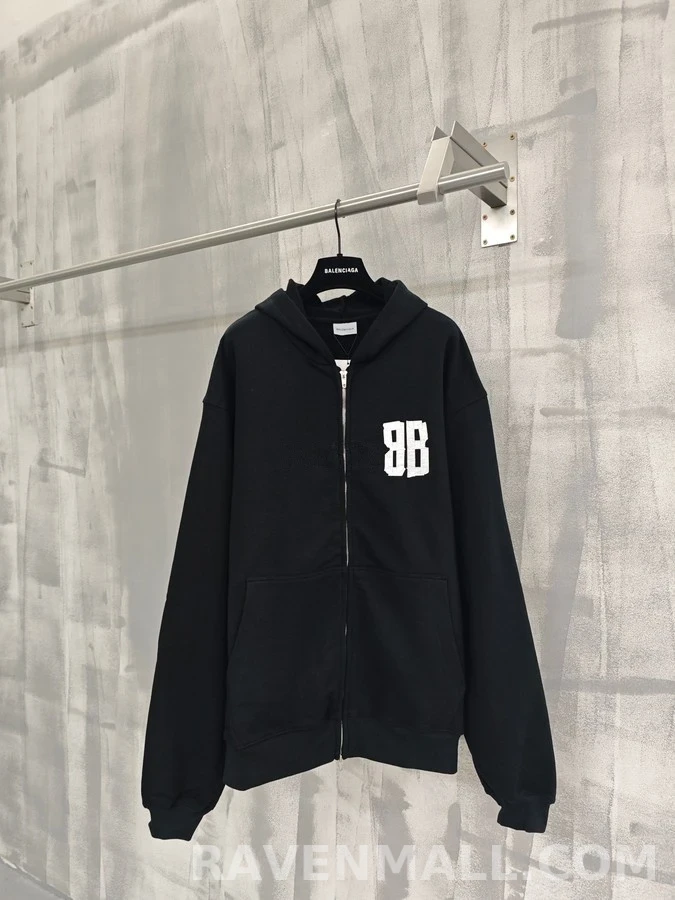 발렌시아가 발렌시아가 테이프 레터링 후드 집업 상세 이미지