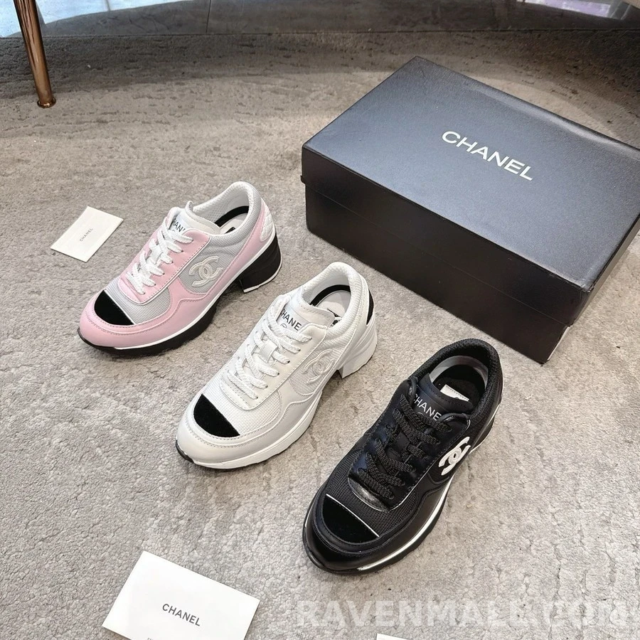 샤넬 샤넬 Double C 로고 청키 스니커즈 상세 이미지