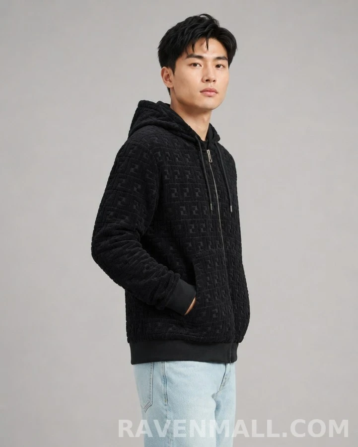 펜디 펜디 엠보싱 후드 집업 상세 이미지