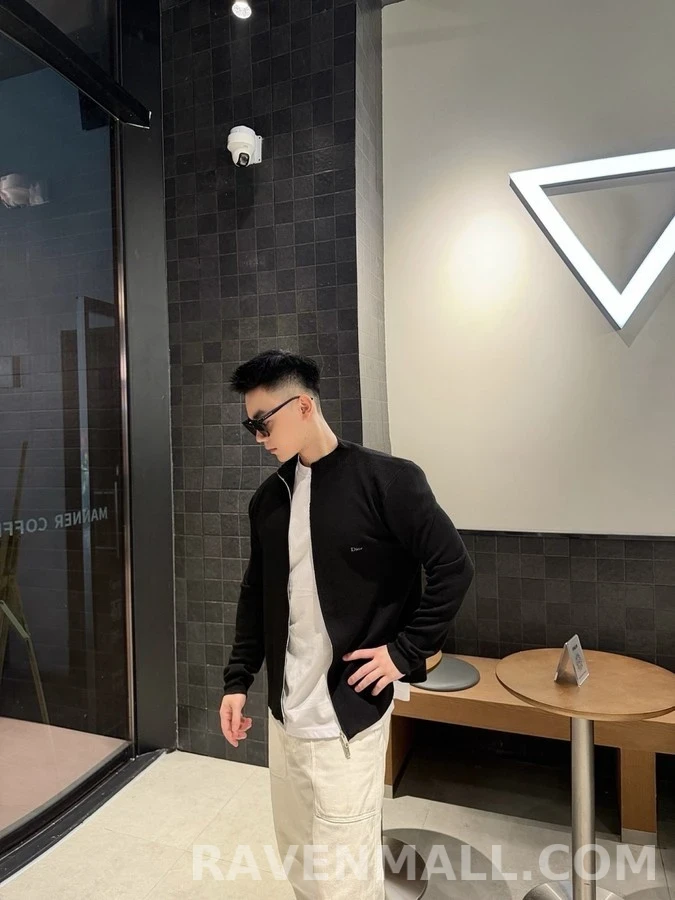 디올 디올 로고 집업 가디건 상세 이미지