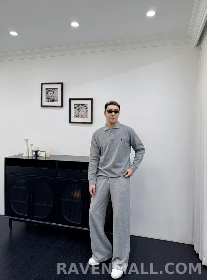 폴로 랄프 로렌 폴로 랄프 로렌 자수 긴팔 폴로 티셔츠 상세 이미지