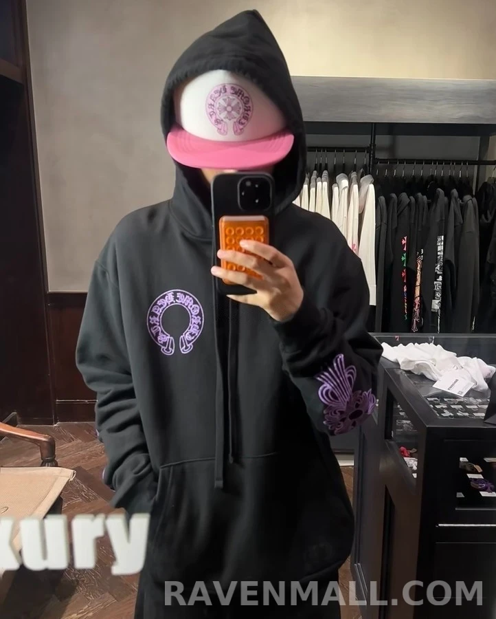 크롬하츠 크롬하츠 말굽 로고 프린트 후드 상세 이미지