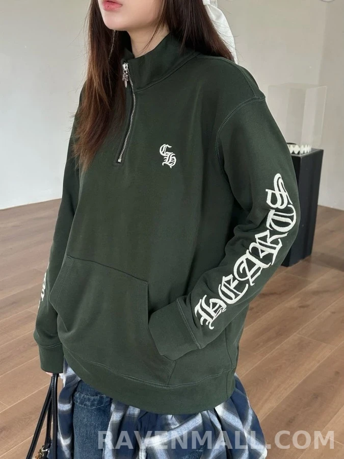 크롬하츠 크롬하츠 하프 집업 자수 맨투맨 상세 이미지